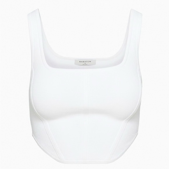 Babaton Tops - Babaton Classic White Crop Top